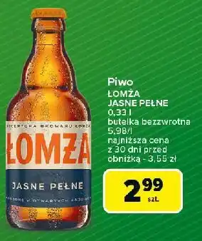 Carrefour Piwo Łomża Jasne (Dawniej Export) oferta