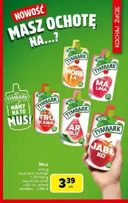 Carrefour Mus truskawka Tymbark oferta