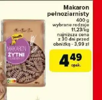 Carrefour Makaron pełnoziarnisty oferta