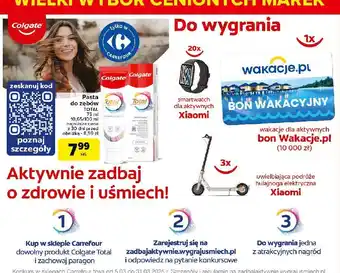 Carrefour Pasta do zębów original Colgate Total oferta