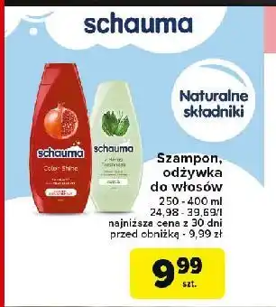 Carrefour Szampon do włosów ziołowy Schauma 7 Herbs oferta