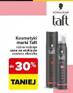 Carrefour Pianka do włosów Taft Power Mousse oferta