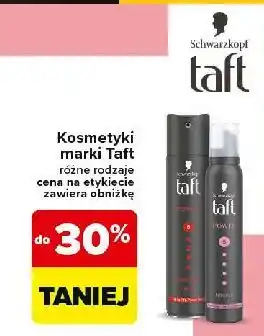 Carrefour Pianka do włosów Taft Power Mousse oferta