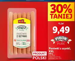 Lidl Parówki z szynki Pikok Pure oferta