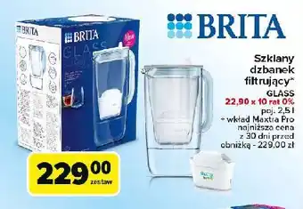 Carrefour Dzbanek szklany z filtrem Brita oferta