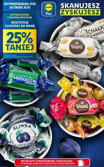 Lidl Cukierki na wagę oferta