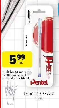 Carrefour Długopis bk77 niebieski Pentel oferta