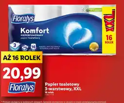 Lidl Papier toaletowy komfort Floralys oferta