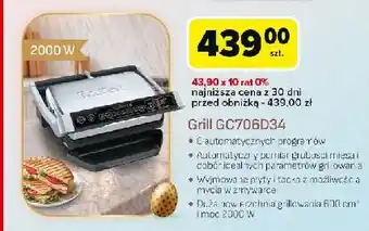 Carrefour Grill beztłuszczowy gc 706d34 Tefal oferta