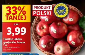 Lidl Jabłka grójeckie oferta