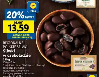 Lidl Śliwki w czekoladzie Regionalne Szlaki oferta