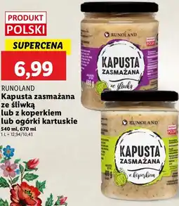 Lidl Kapusta zasmażana ze śliwką Runoland oferta