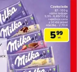 Carrefour Czekolada Milka oferta