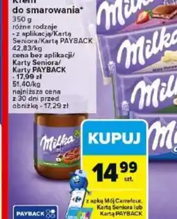 Carrefour Krem do smarowania Milka oferta