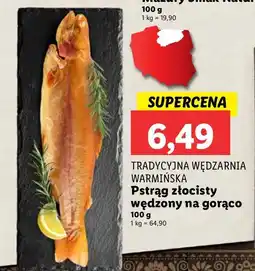 Lidl Pstrąg złocisty wędzony na gorąco oferta