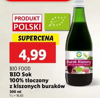 Lidl Sok z buraków kiszonych Bio Food oferta