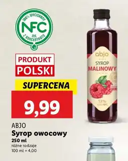 Lidl Syrop malinowy Abjo oferta