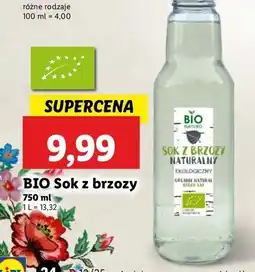 Lidl Sok z brzozy naturalny Bionaturo oferta