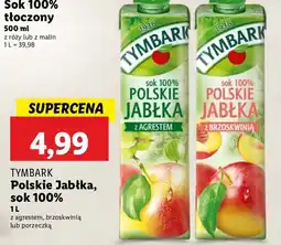 Lidl Sok 100% polskie jabłka z agrestem Tymbark oferta