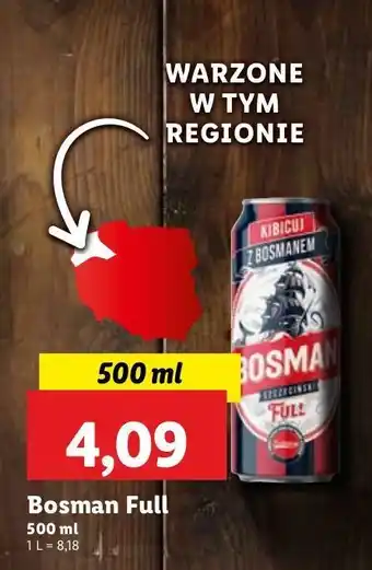 Lidl Piwo Bosman Full oferta