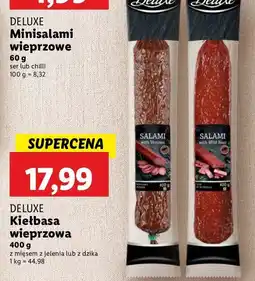 Lidl Kiełbasa wieprzowa z mięsem dzika Deluxe (Schwarz) oferta