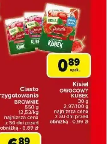 Carrefour Kisiel owocowy Kubek oferta