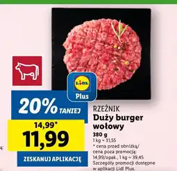 Lidl Big burger Rzeźnik Codzienna Dostawa oferta