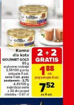 Carrefour Karma dla kota Gourmet Gold oferta