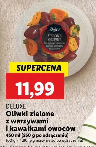 Lidl Oliwki zielone z warzywami i kawałkami owoców Deluxe (Schwarz) oferta