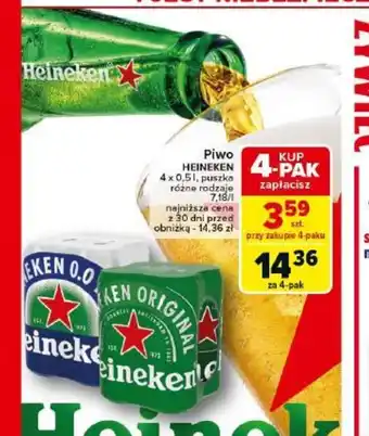 Carrefour Piwo Heineken oferta