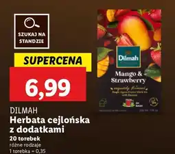 Lidl Herbata mango & strawberry Dilmah oferta