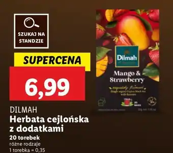 Lidl Herbata mango & strawberry Dilmah oferta