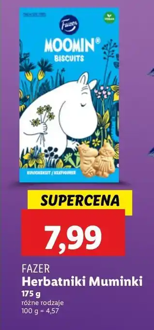 Lidl Ciasteczka muminki Fazer oferta