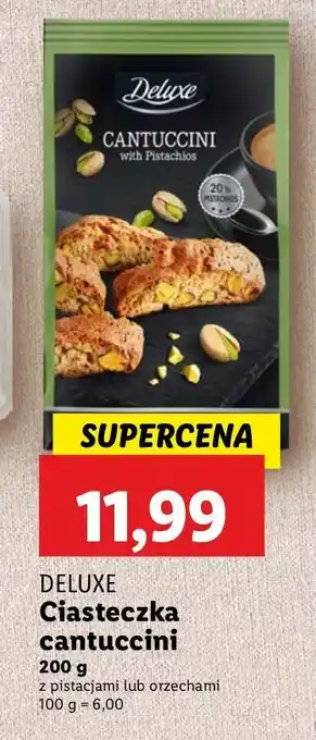 Lidl Ciastka cantuccini z pistacjami Deluxe (Schwarz) oferta