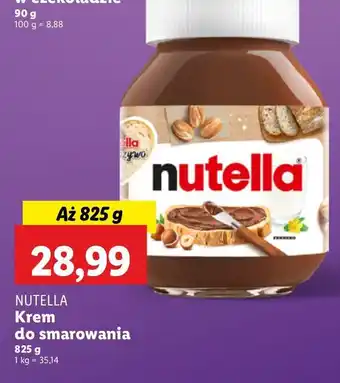 Lidl Krem czekoladowo-orzechowy Nutella oferta