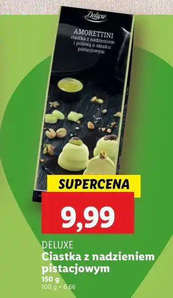 Lidl Ciastka z nadzieniem pistacjowym Deluxe (Schwarz) oferta