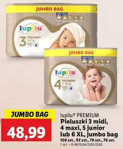 Lidl Pieluchy extra large 6 Lupilu Premium oferta