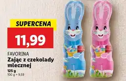 Lidl Zając z czekolady różowy Favorina oferta