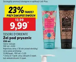 Lidl Żel pod prysznic ayurveda Tesori D'oriente oferta