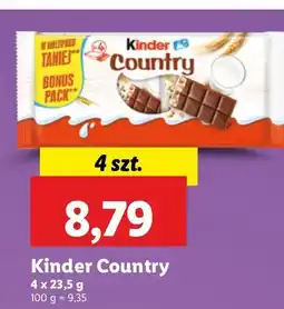 Lidl Baton Kinder Country oferta