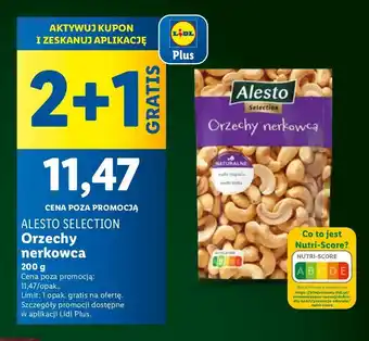 Lidl Orzechy nerkowca Alesto oferta