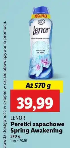 Lidl Perełki zapachowe spring Lenor Unstoppables oferta