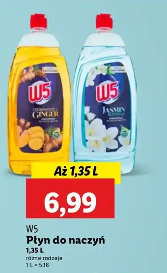 Lidl Płyn do mycia naczyń ginger W5 oferta