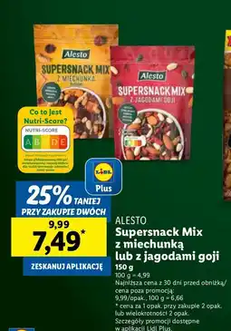 Lidl Supersnack mix z miechunką Alesto oferta