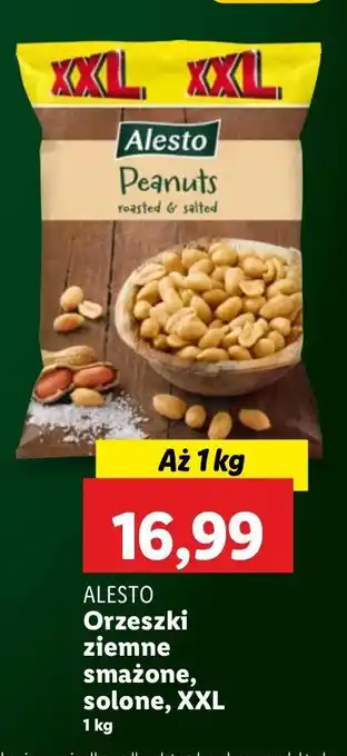 Lidl Orzeszki ziemne smażone solone xxl Alesto oferta