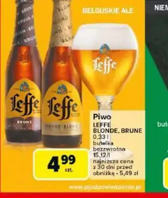 Carrefour Piwo Leffe Blonde, Brune oferta