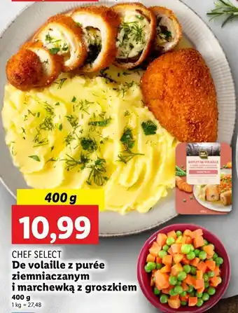 Lidl Danie de volaille z puree ziemniaczanym i marchewką groszkiem Chef Select oferta