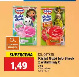 Lidl Kisiel o smaku guma balonowa Dr. Oetker Słodka Chwila oferta