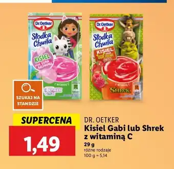 Lidl Kisiel o smaku guma balonowa Dr. Oetker Słodka Chwila oferta