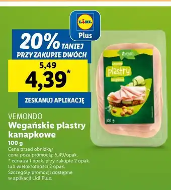 Lidl Roślinne plastry Vemondo oferta